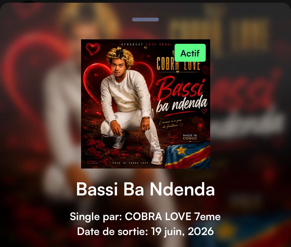 Pochette COBRA LOVE 7éme - Bassi Ba Ndenda (bientôt disponible)